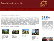 Tablet Screenshot of keystonesoundsystems.co.uk